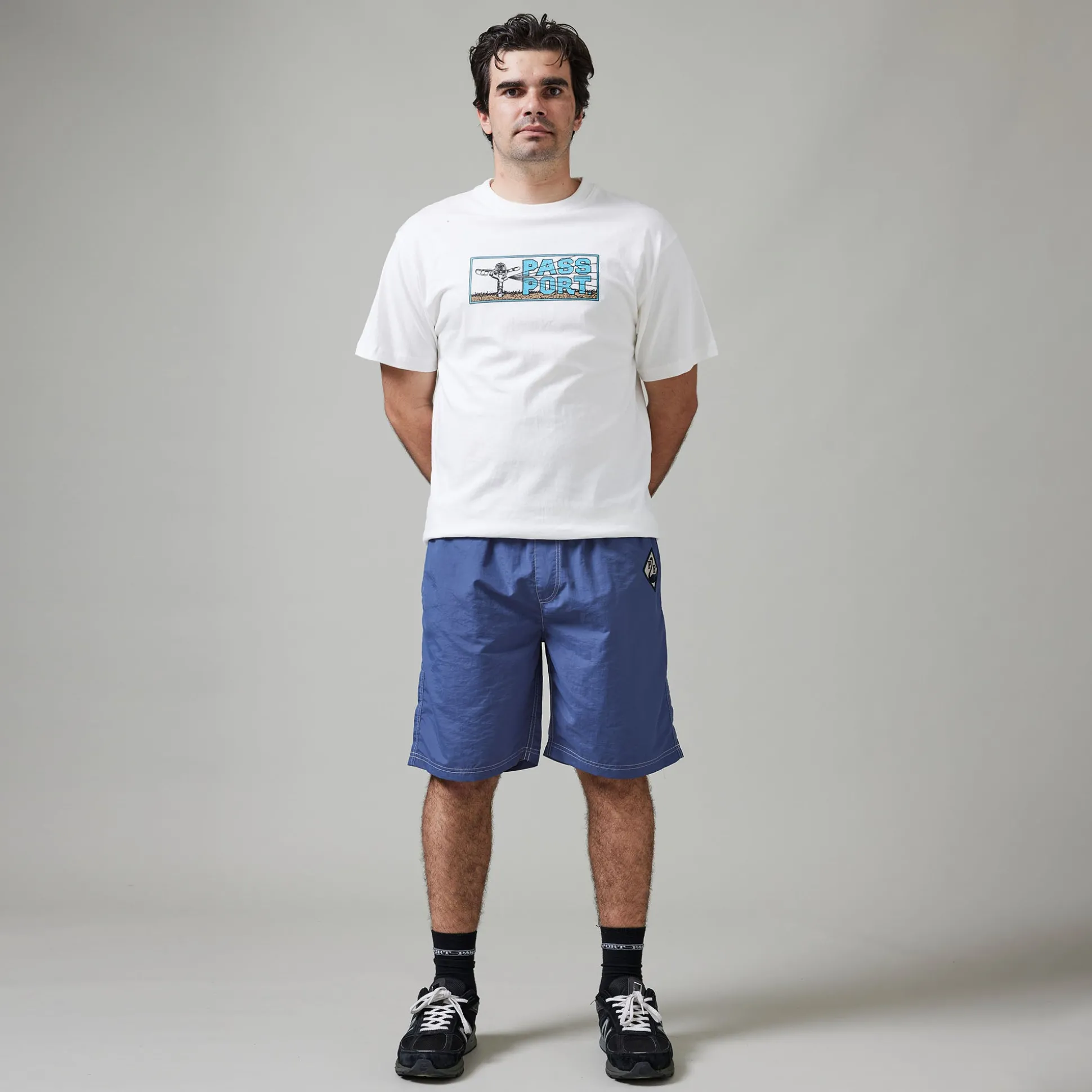 Pass~Port Swanny RPET Casual Short - Slate Blue