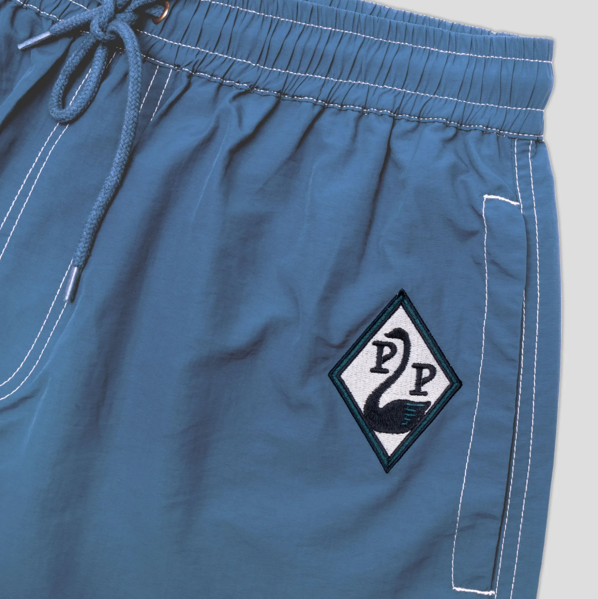 Pass~Port Swanny RPET Casual Short - Slate Blue