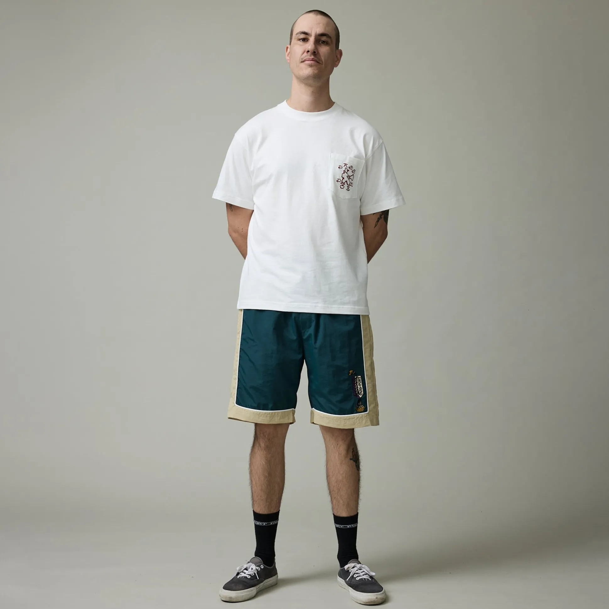 Pass~Port Tassle RPET Casual Short - Green / Cream