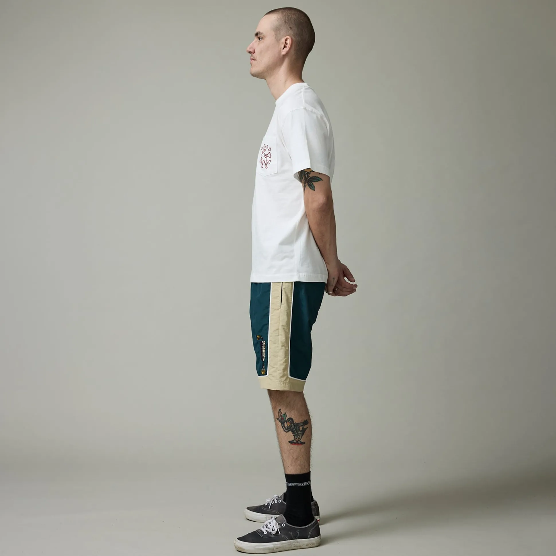 Pass~Port Tassle RPET Casual Short - Green / Cream