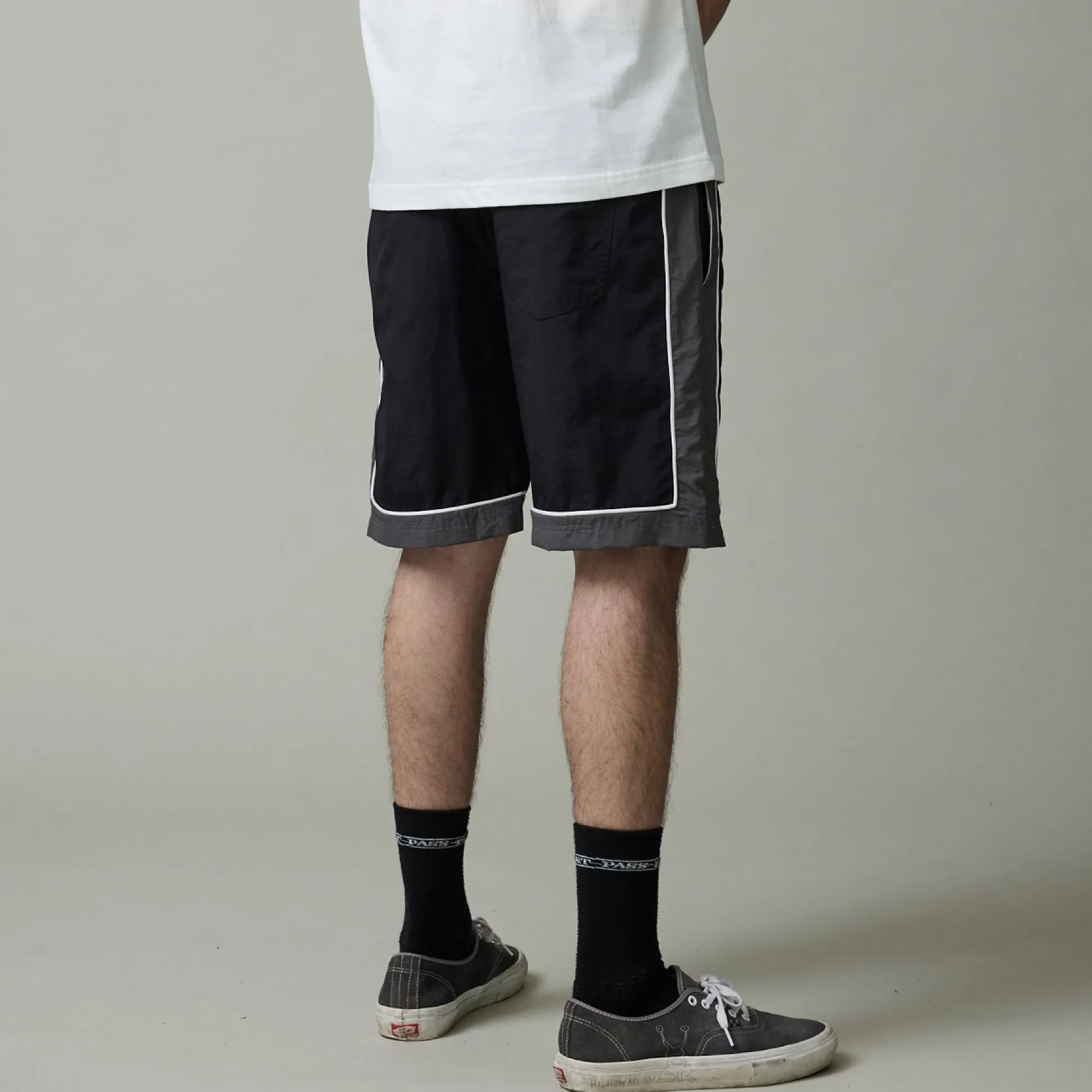 Pass~Port Tassle RPET Casual Short - Black / Grey