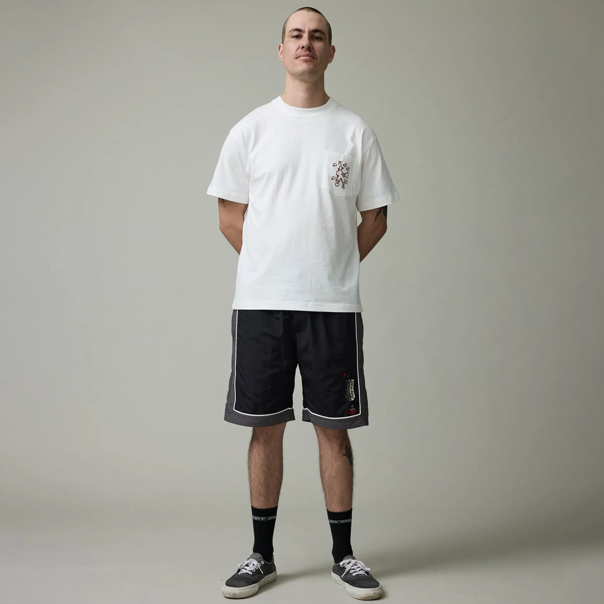 Pass~Port Tassle RPET Casual Short - Black / Grey