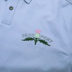Pass~Port Thistle Embroidery AG Shirt Long Sleeve - Light Blue