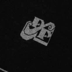 Pass~Port Tilde Stamp Knit Long-sleeve Polo - Black