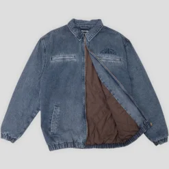 Pass~Port Vineyard Birds Denim Delivery Jacket - Washed Indigo