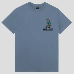 Pass~Port Wine Em' Tee - Stonewash Blue