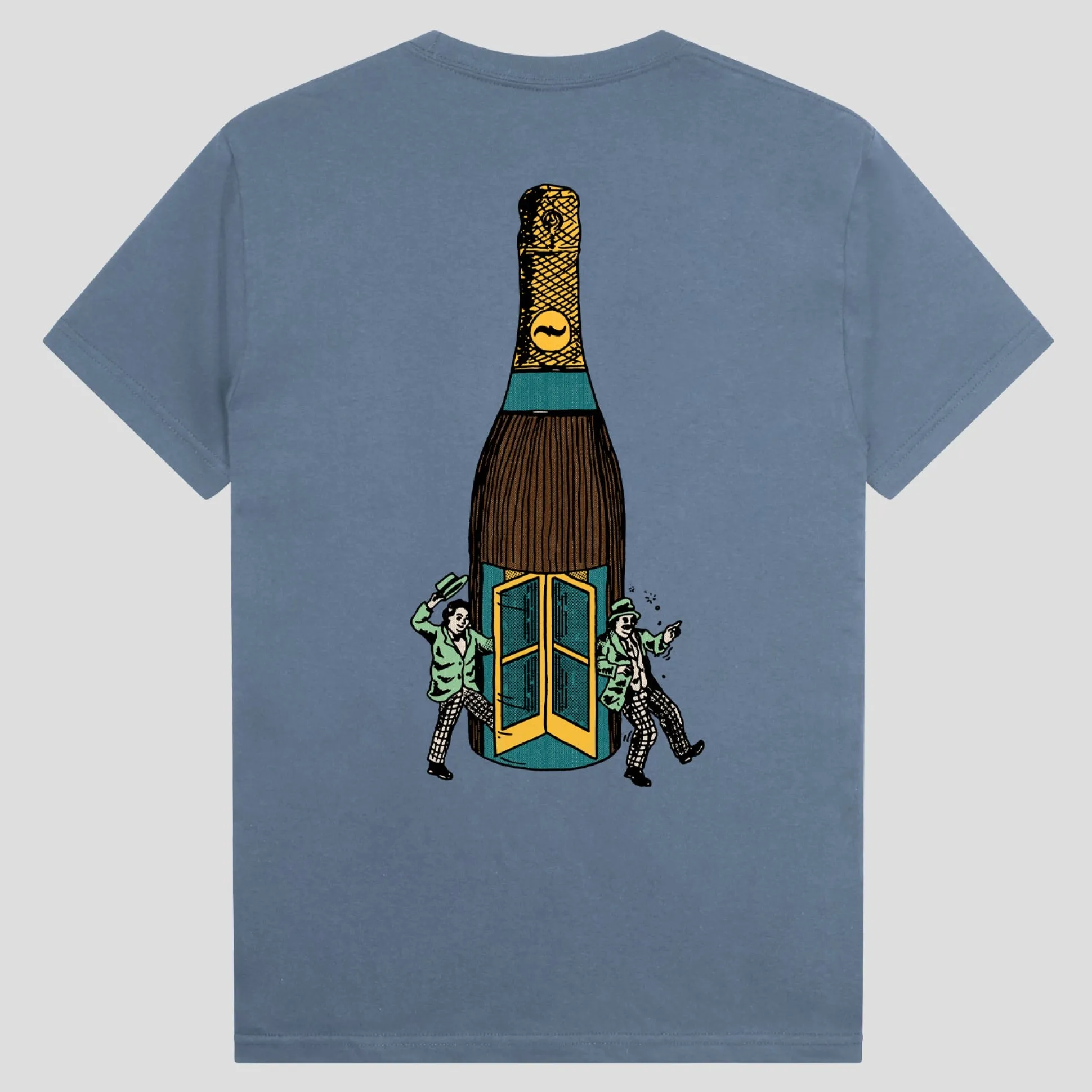 Pass~Port Wine Em' Tee - Stonewash Blue