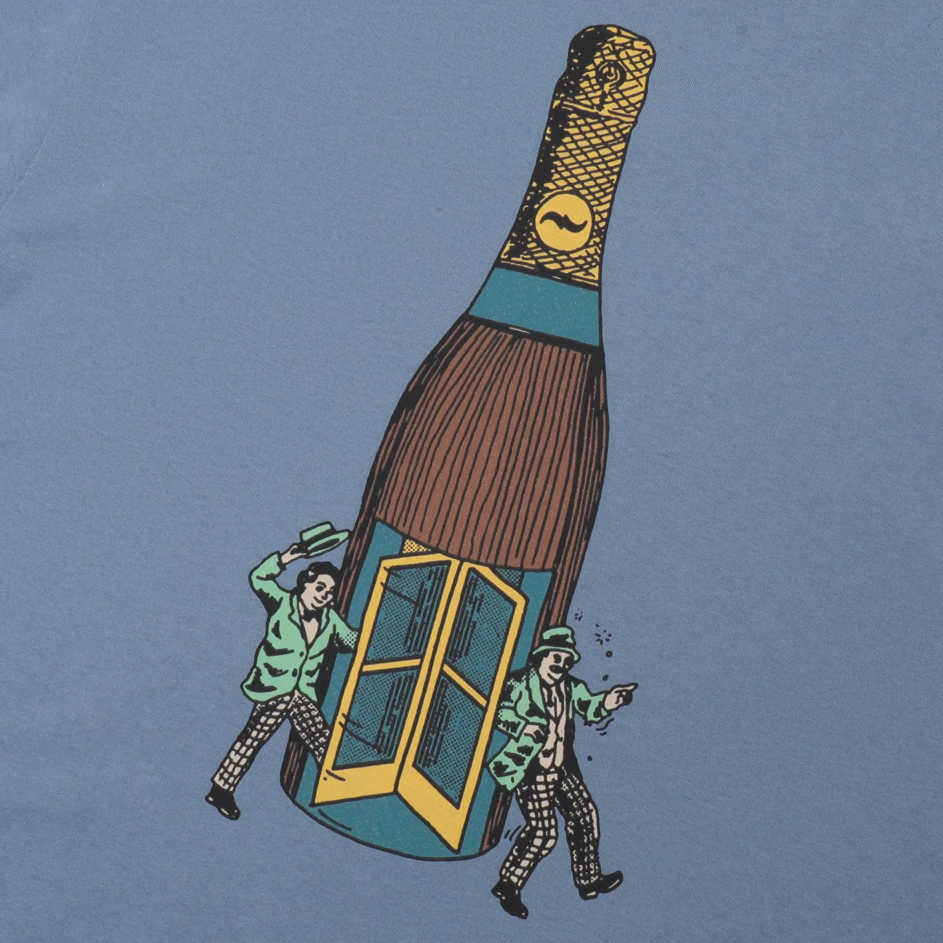 Pass~Port Wine Em' Tee - Stonewash Blue