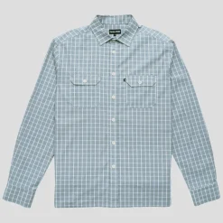 Pass~Port Workers Check Shirt Long Sleeve - Stone