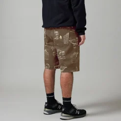 Pass~Port Workers Club Denim Short - Laser Etched Trinkets Over-Dye Br