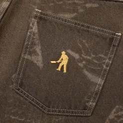 Pass~Port Workers Club Denim Short - Laser Etched Trinkets Over-Dye Br