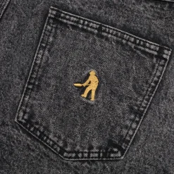 Pass~Port Workers Club Denim Short - Grey Over-Dye