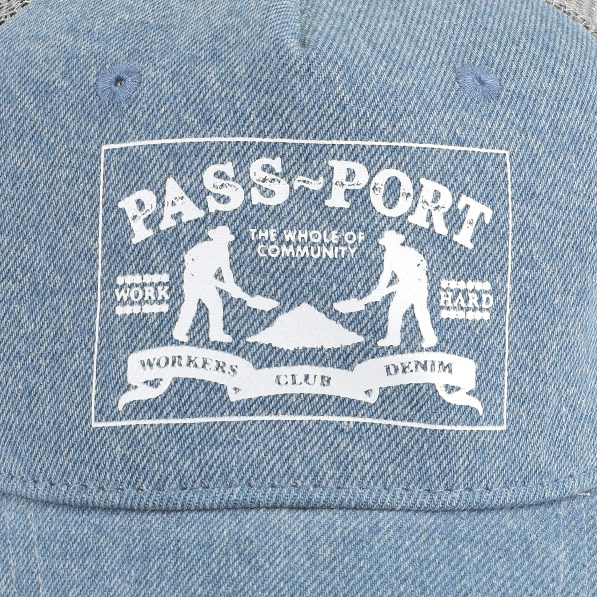 Pass~Port Workers Club Denim Packers Trucker - Light Indigo