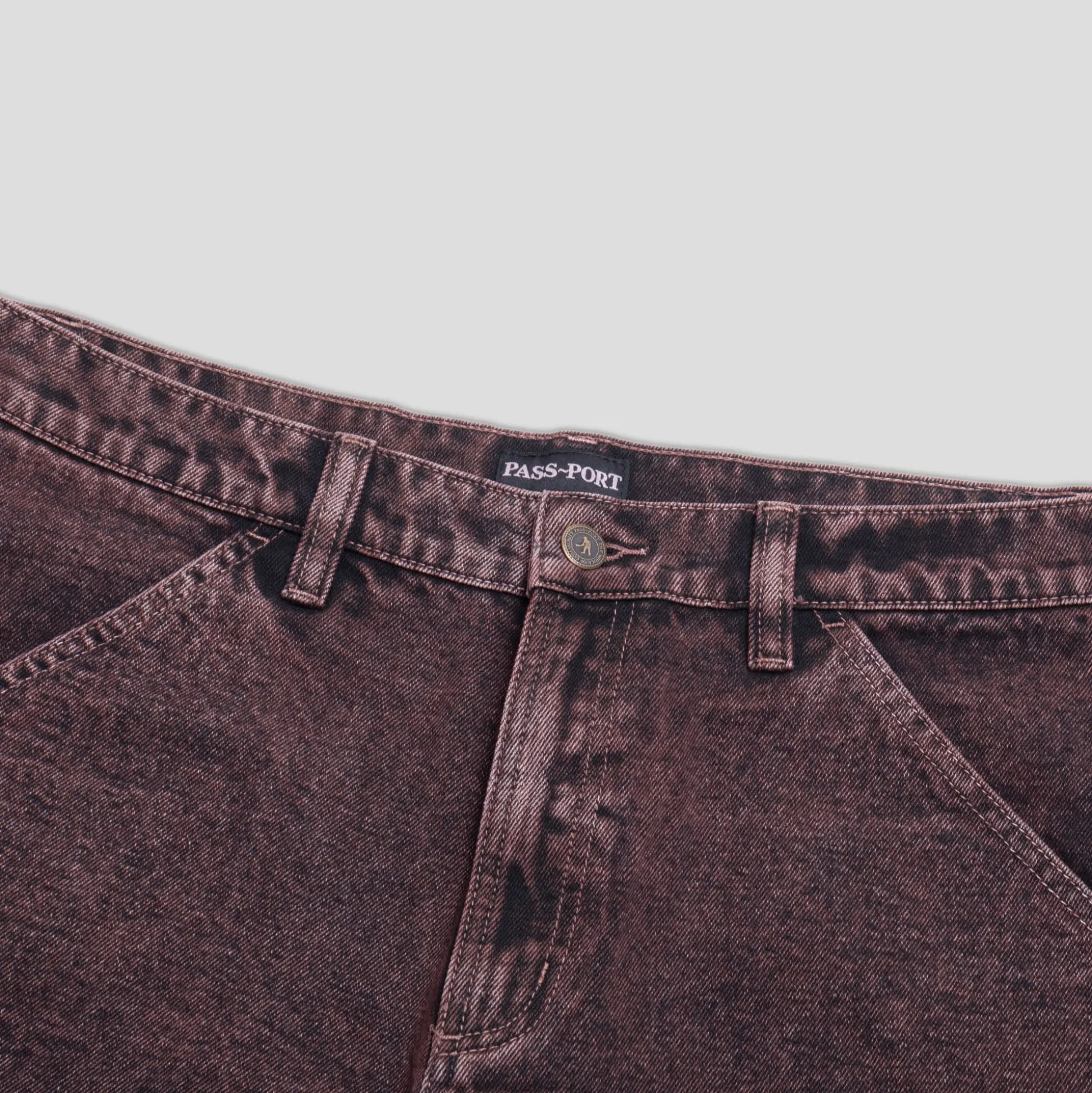 Pass~Port Workers Club Denim Jean - Wine Over-Dye