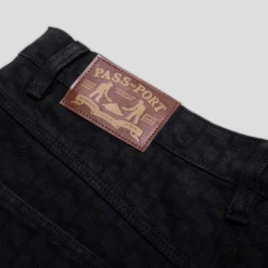 Pass~Port Workers Club Denim Jean - Drain Laser Etched Black
