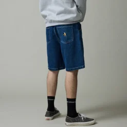 Pass~Port Workers Club Denim Jean Short - Washed Dark Indigo