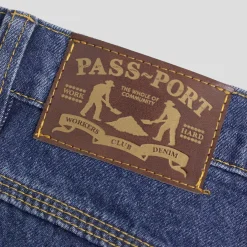 Pass~Port Workers Club Denim Jean Short - Washed Dark Indigo