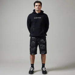 Pass~Port Workers Club Denim Short - Laser Etched Trinkets Black