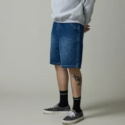 Pass~Port Workers Club Jean Short - Faded Washed Dark Indigo