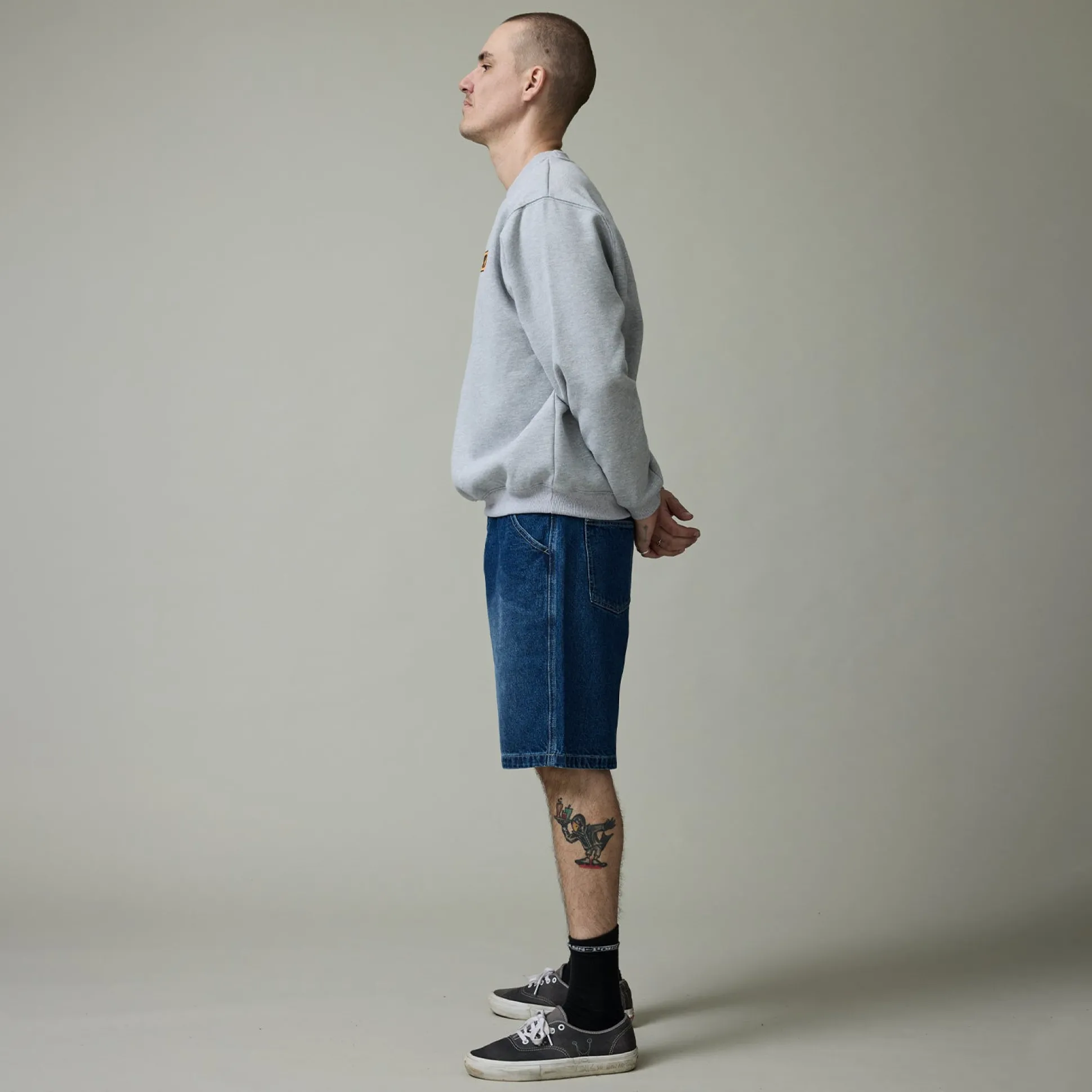 Pass~Port Workers Club Jean Short - Faded Washed Dark Indigo