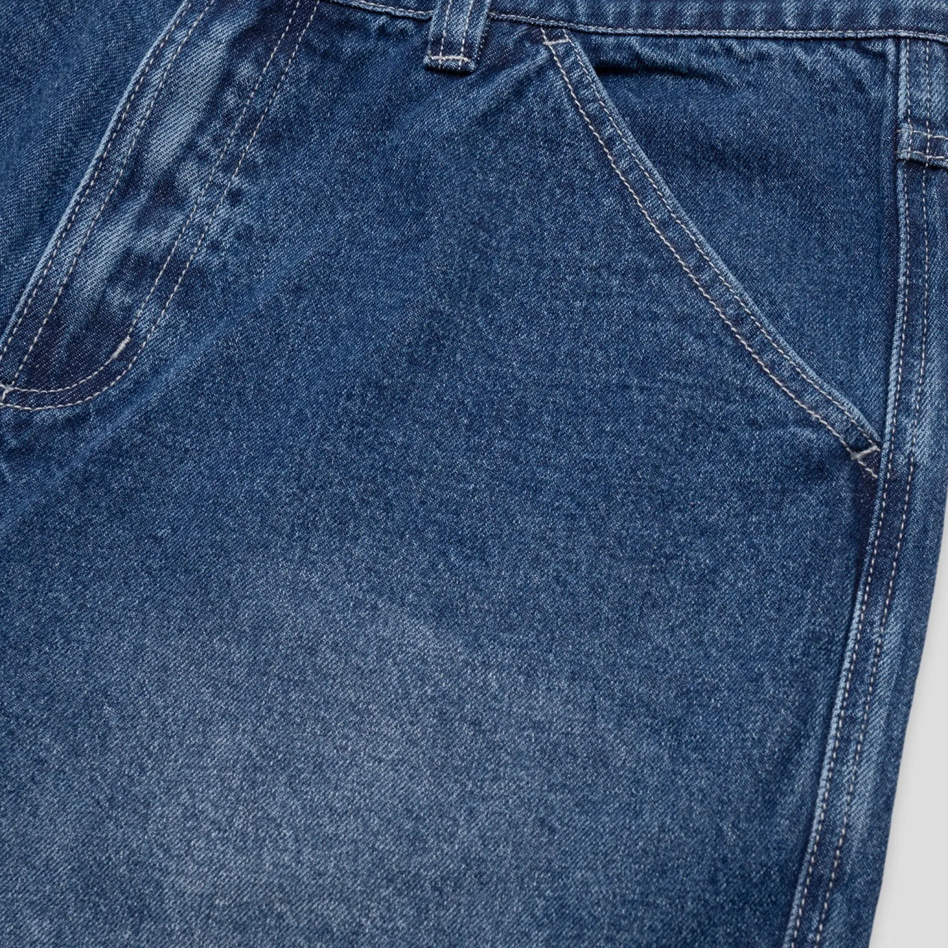 Pass~Port Workers Club Jean Short - Faded Washed Dark Indigo