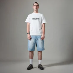 Pass~Port Workers Club Jean Short - Faded Washed Light Indigo