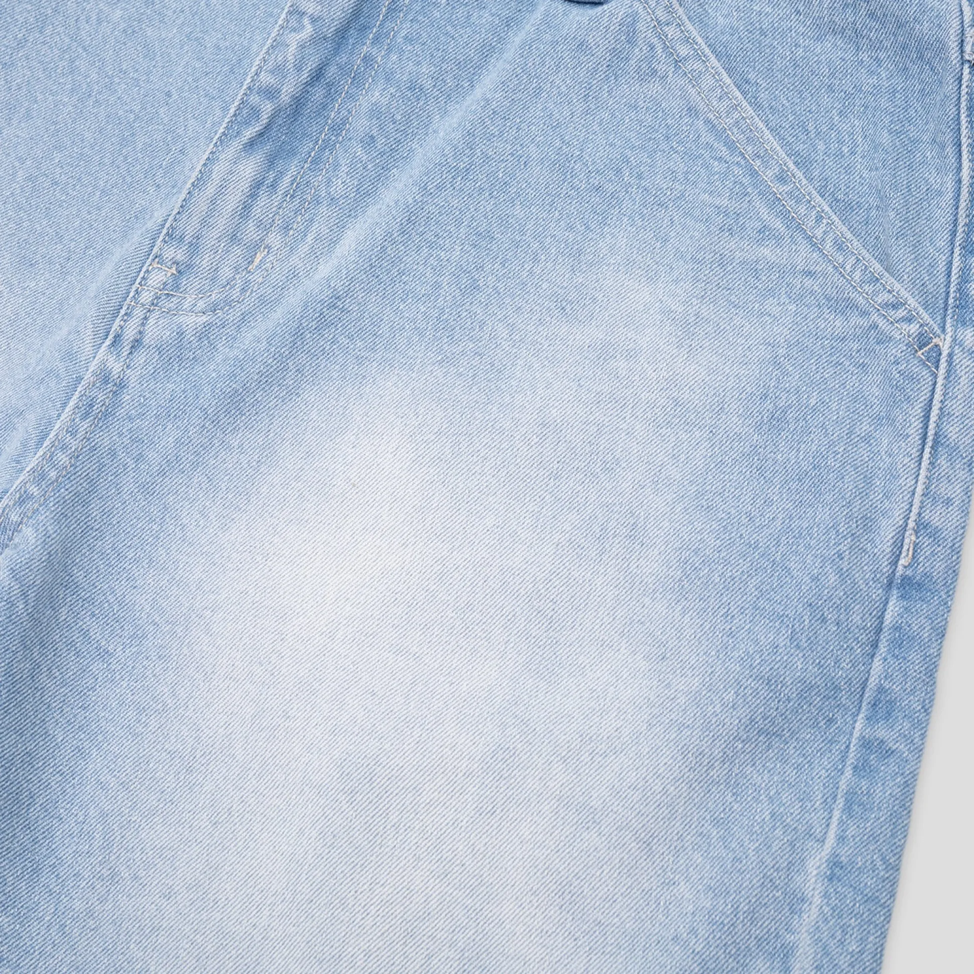 Pass~Port Workers Club Jean Short - Faded Washed Light Indigo