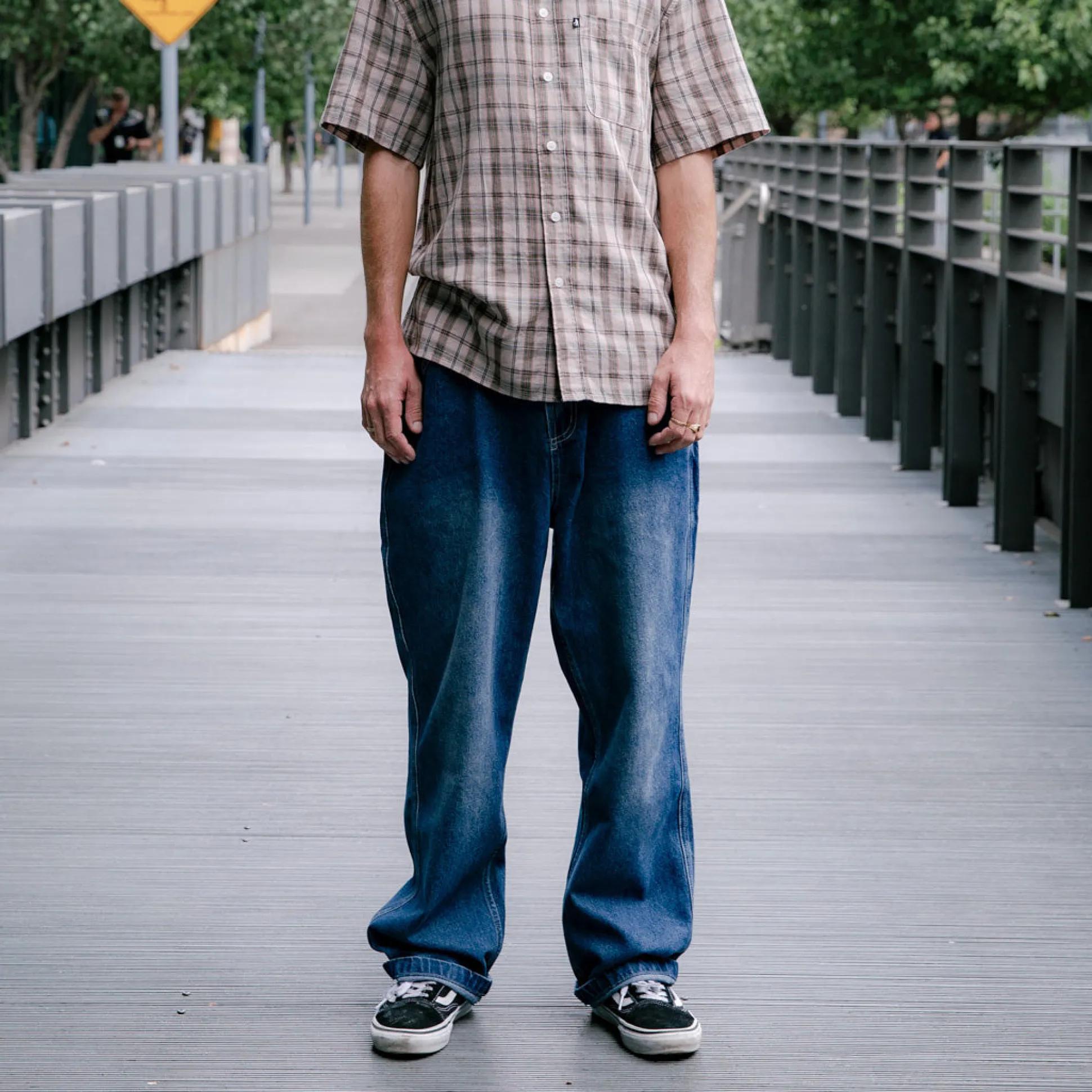 Pass~Port Workers Club Jean Pant - Faded Washed Dark Indigo