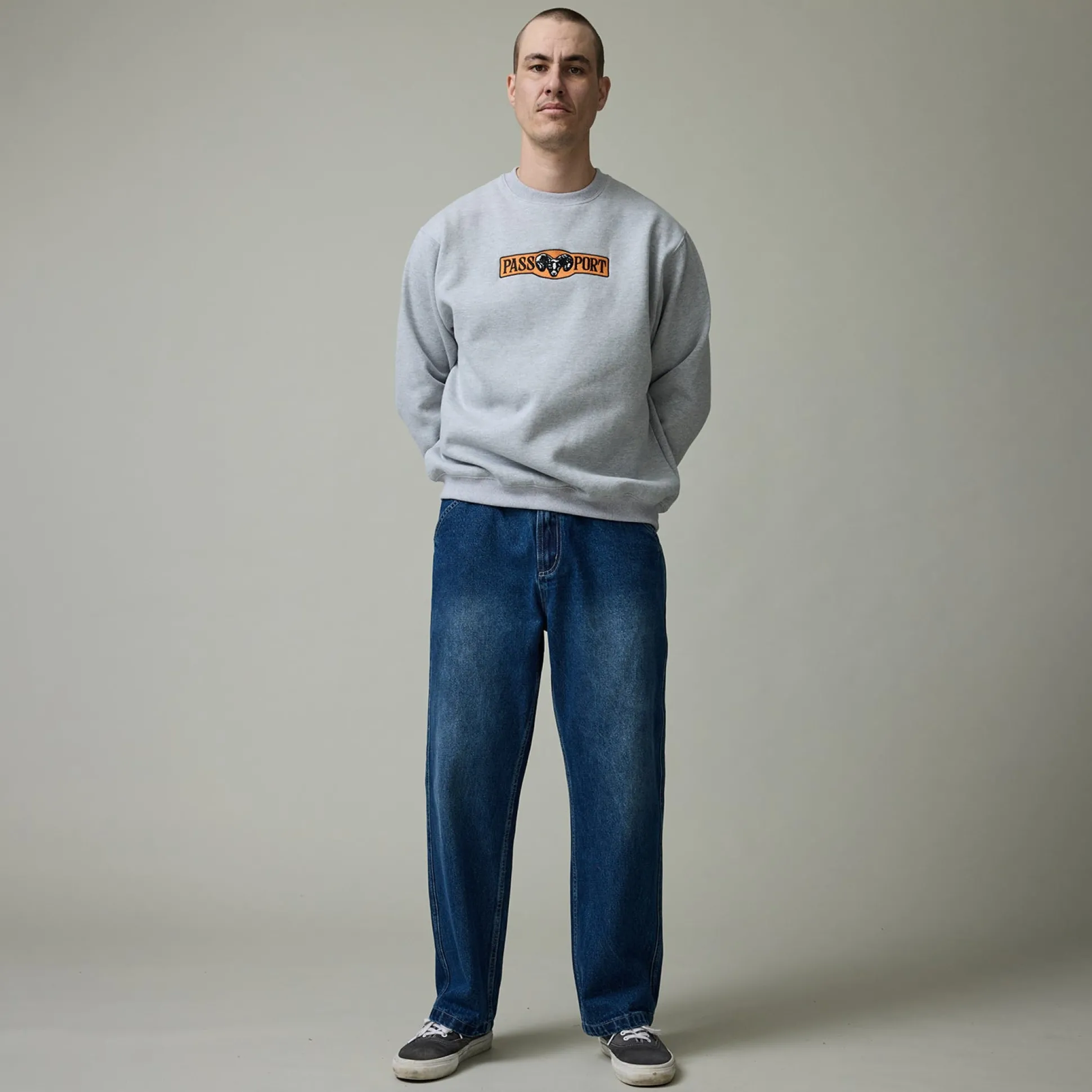 Pass~Port Workers Club Jean Pant - Faded Washed Dark Indigo