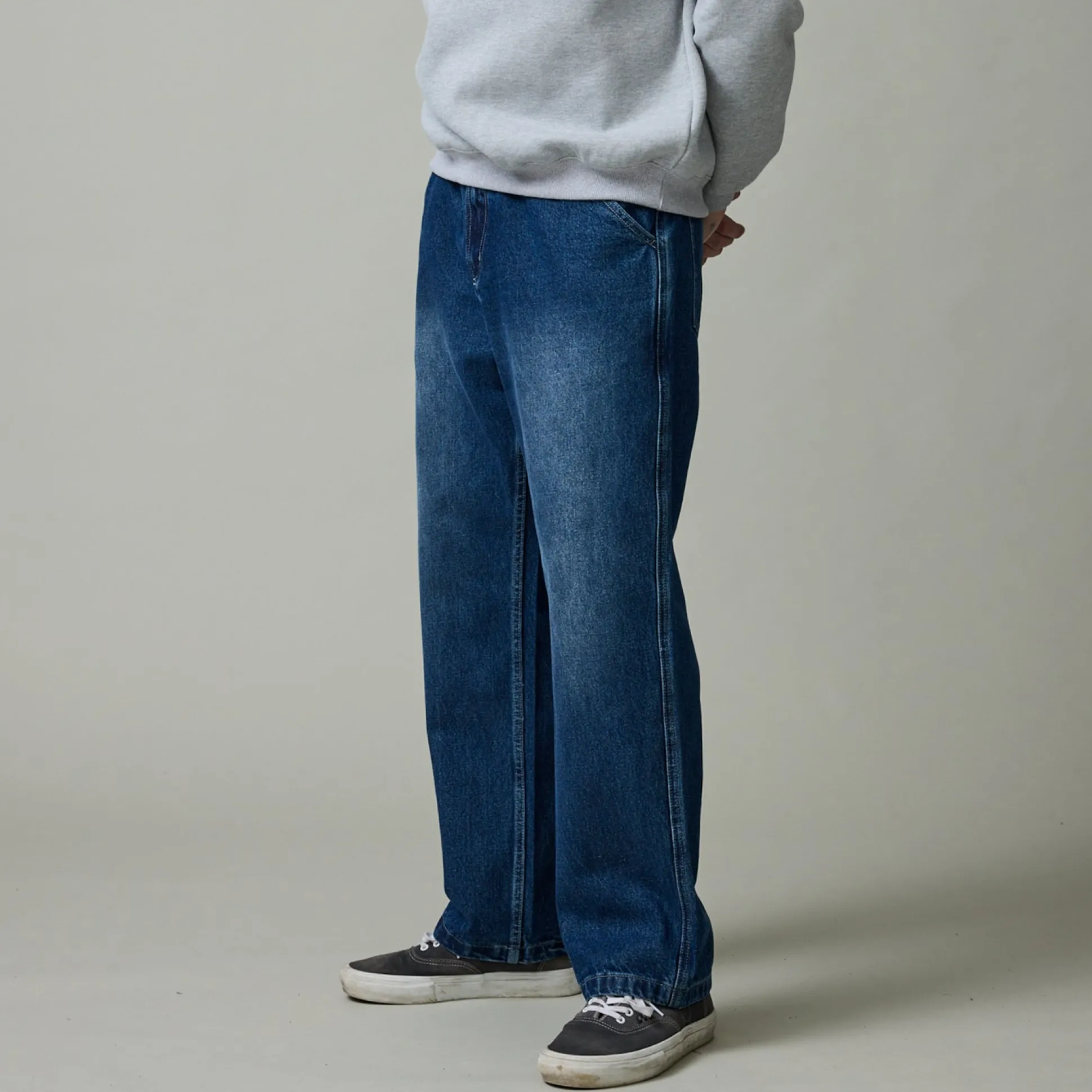 Pass~Port Workers Club Jean Pant - Faded Washed Dark Indigo