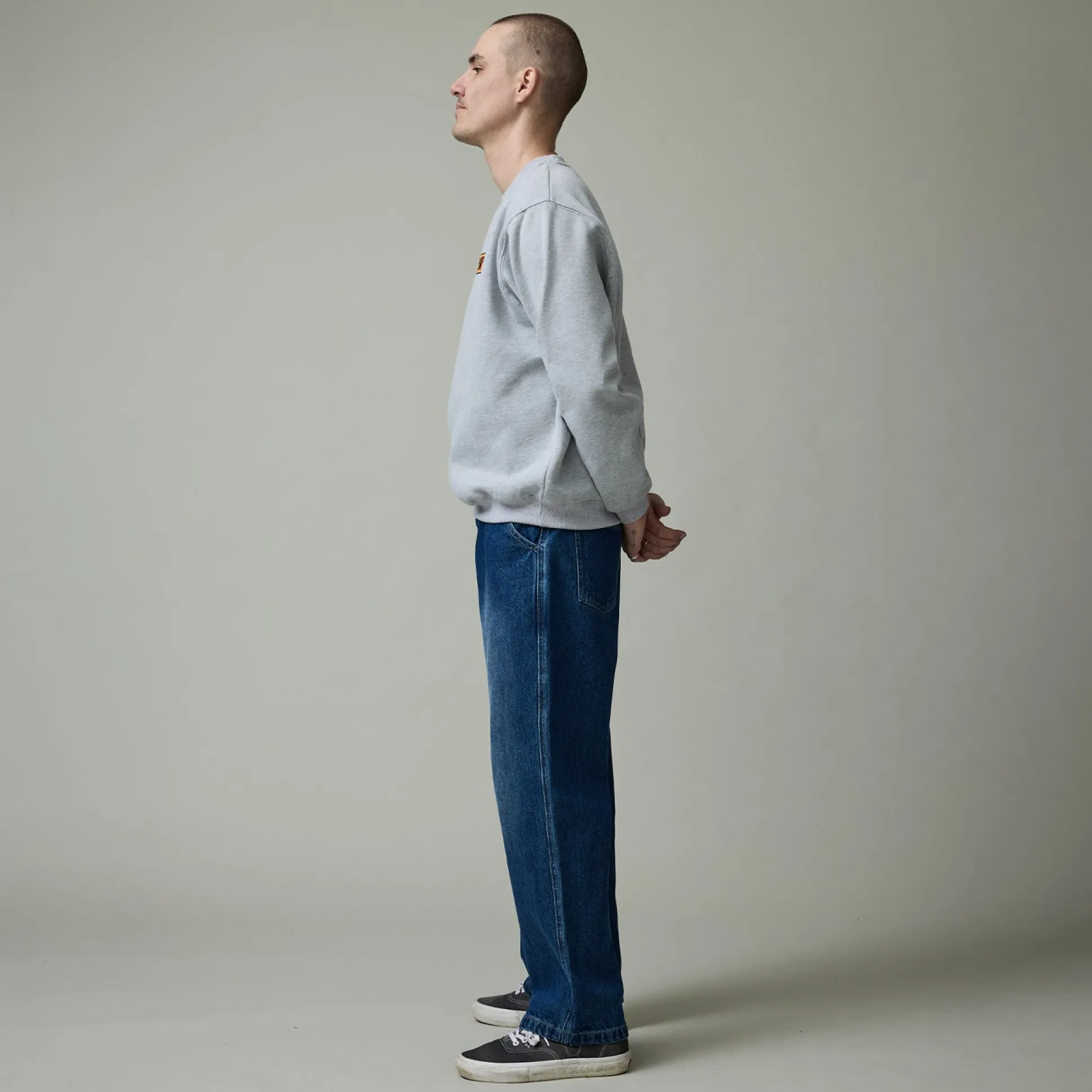 Pass~Port Workers Club Jean Pant - Faded Washed Dark Indigo