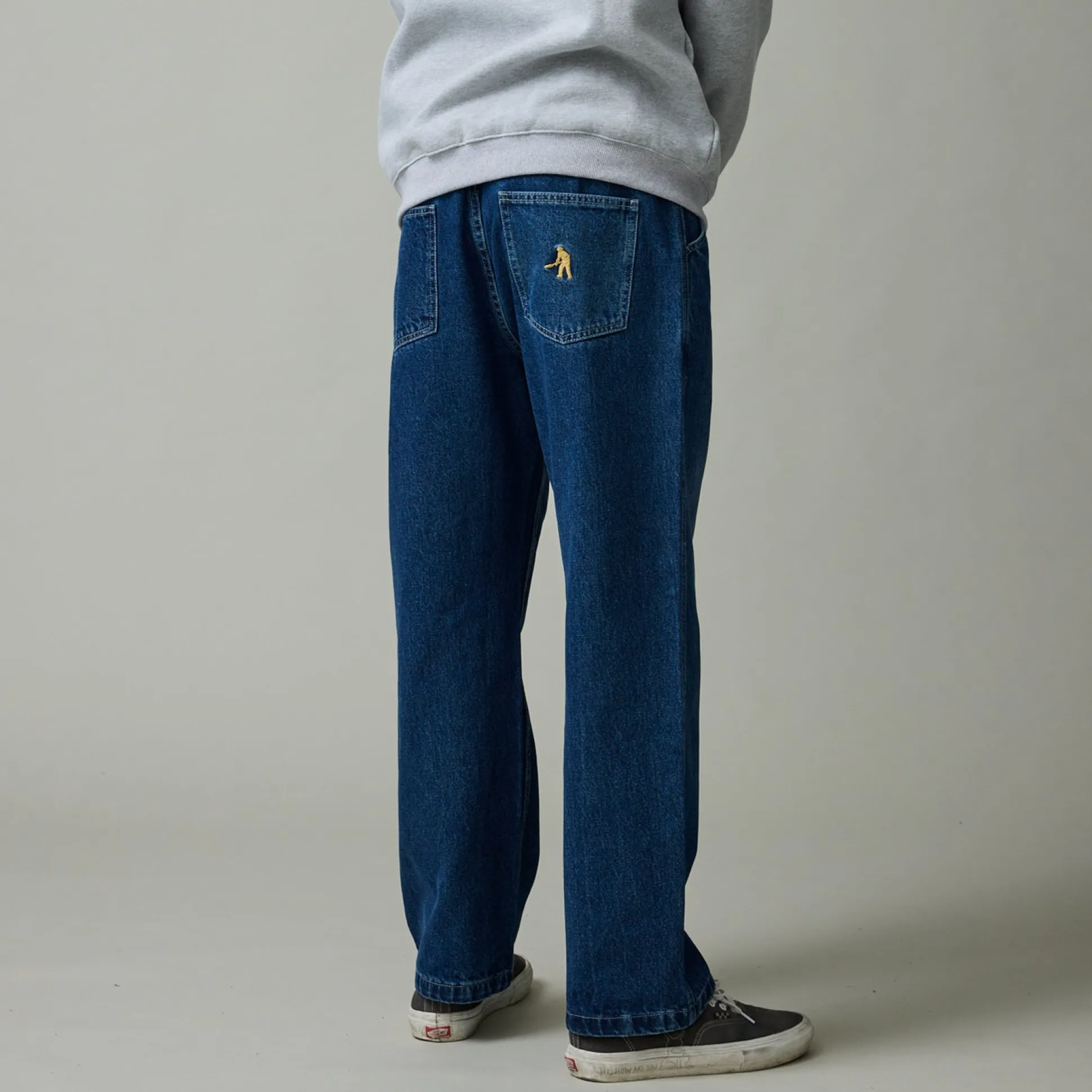 Pass~Port Workers Club Jean Pant - Faded Washed Dark Indigo