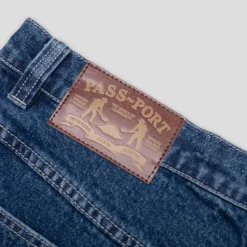 Pass~Port Workers Club Jean Pant - Faded Washed Dark Indigo
