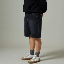 Pass~Port Workers Club Jean Short - Faded Washed Black