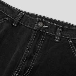 Pass~Port Workers Club Jean Short - Faded Washed Black