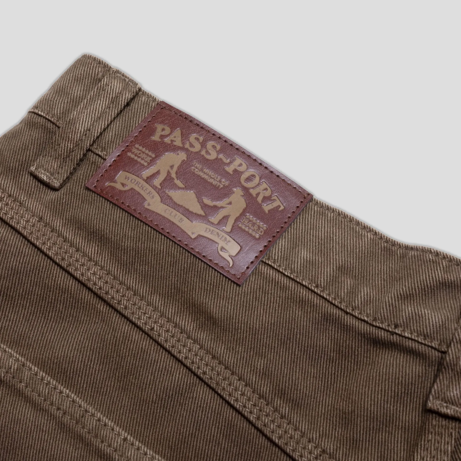 Pass~Port Workers Club Short - Washed Brown