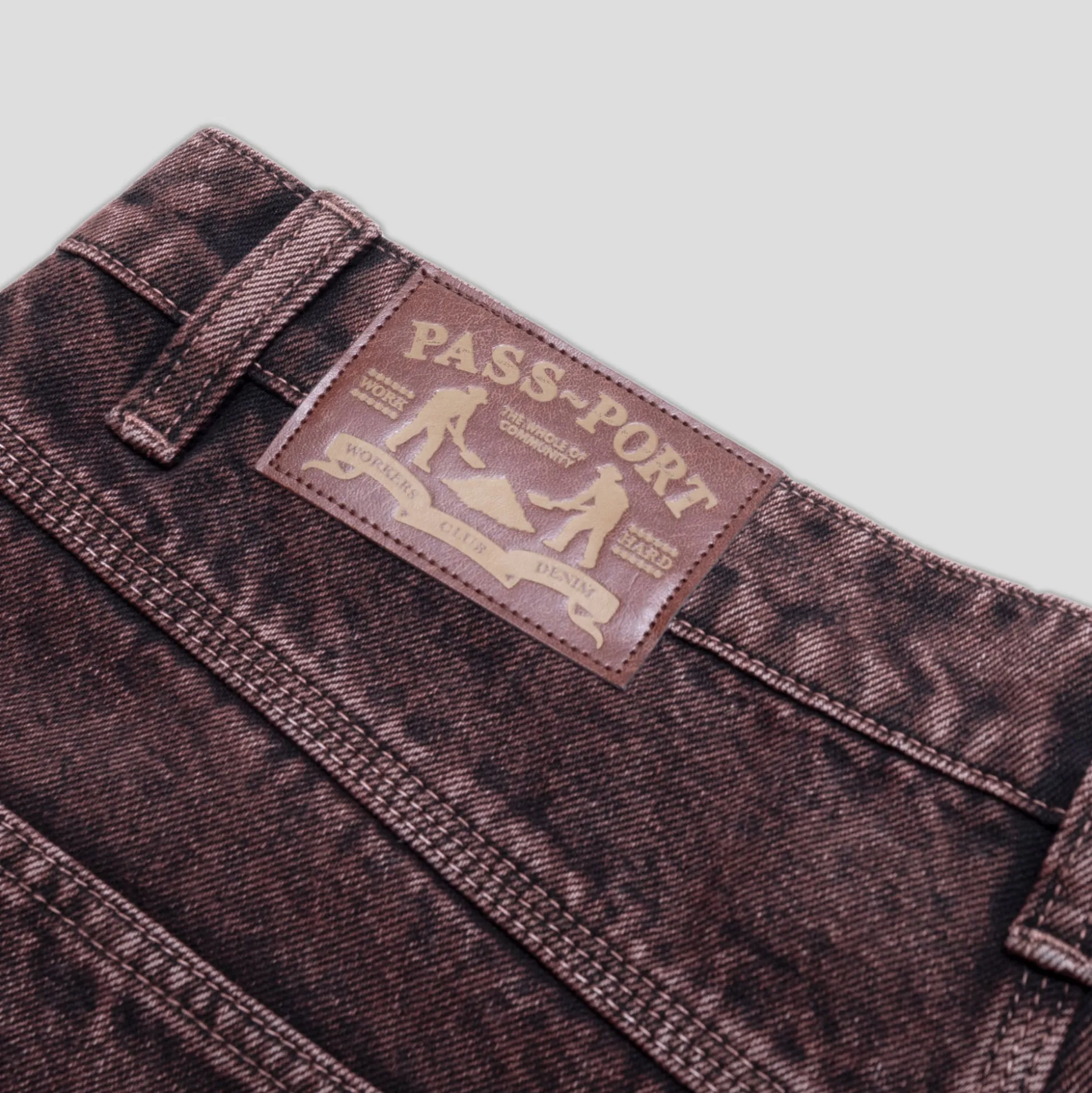 Pass~Port Workers Club Short - Wine Over-Dye