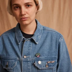 Pass~Port Workers Club Trucker Jacket - Washed Dark Indigo