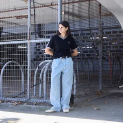 Pass~Port Workers Stripe Organic Cotton Jersey - Black / Grey