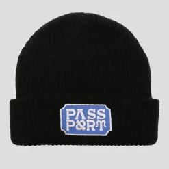 Pass~Port Yearbook Logo Beanie - Black