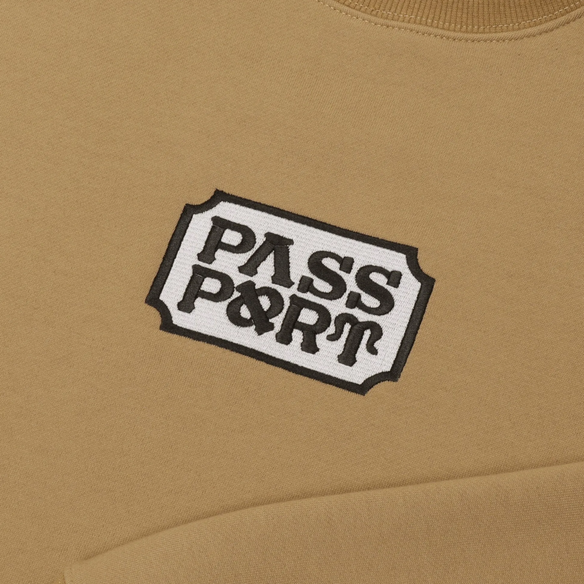 Pass~Port Yearbook Logo Sweater - Dark Mustard