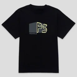 Pearls Skateboards Block Tee - Black