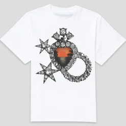 Pearls Skateboards Jewel Tee - White