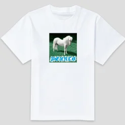 Pearls Skateboards Pony Tee - White