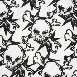 Personal Joint Skull Star All Over Print Tee - White