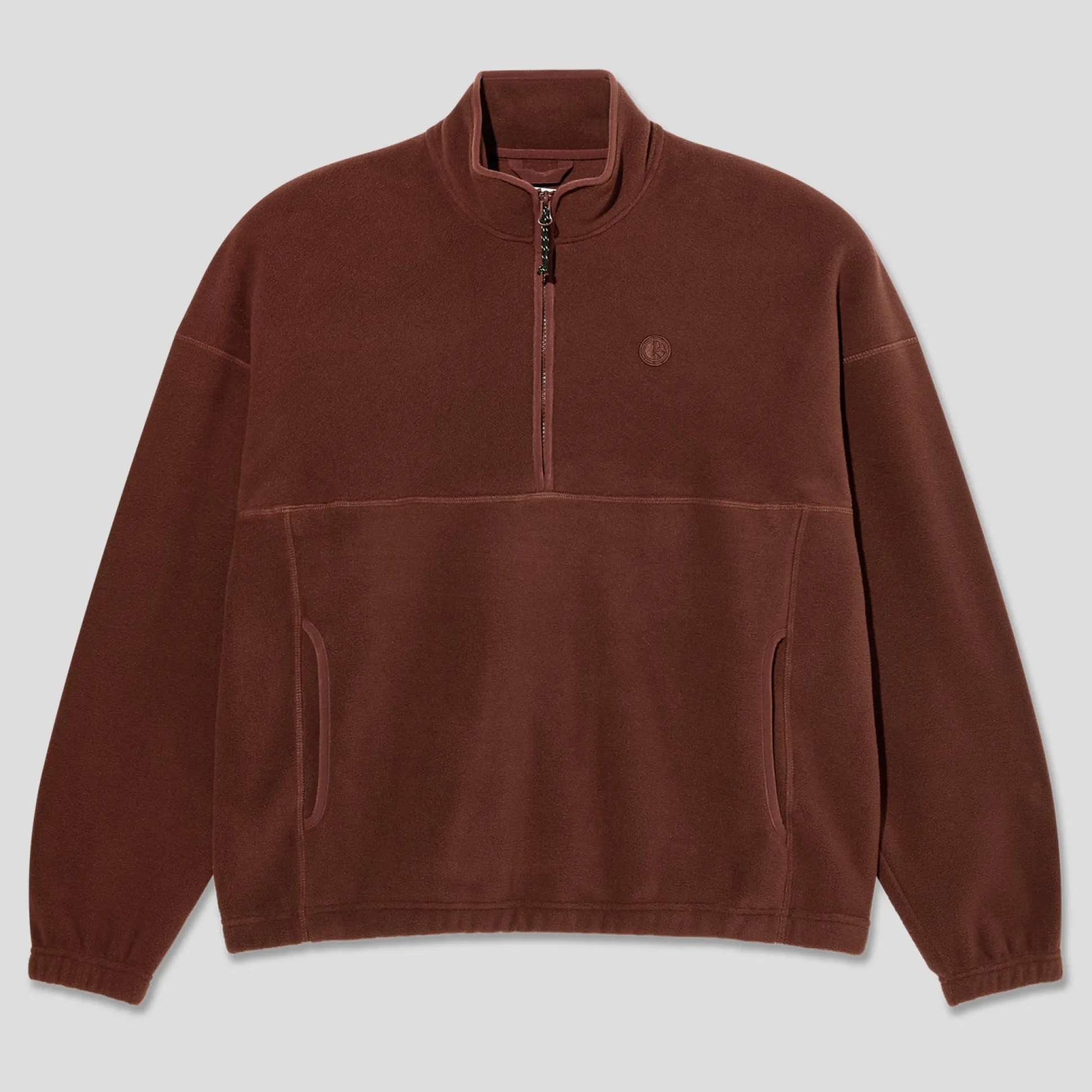 Polar Skate Co. Ivan Half Zip Sweater - Wine