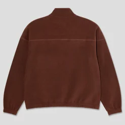 Polar Skate Co. Ivan Half Zip Sweater - Wine