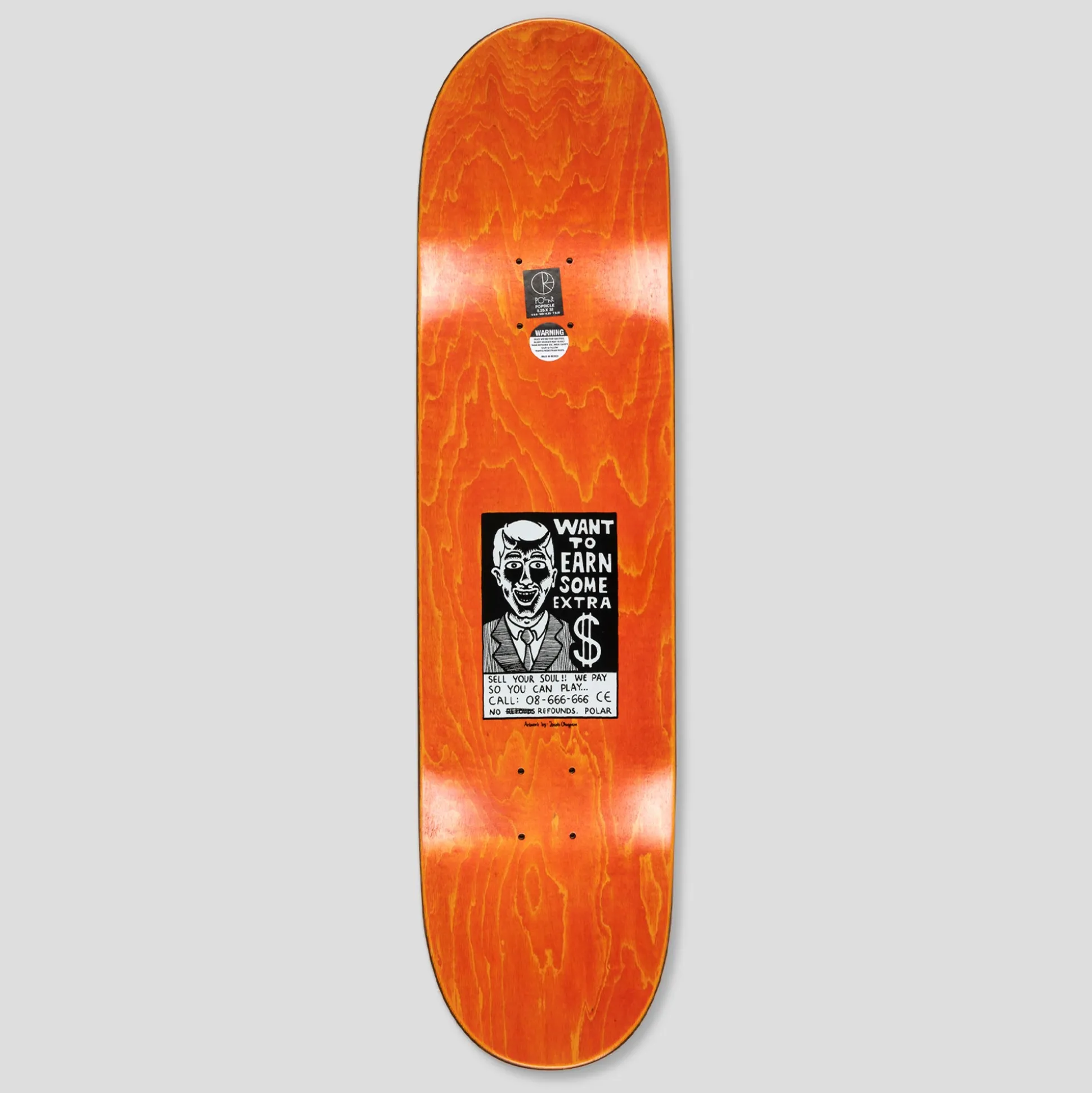 Polar Skate Co. Oskar Rozenberg Trust Veneer Deck - 8.25"