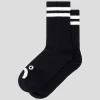 Polar Skate Co. Rib Happy Sad Socks - Black