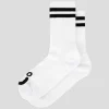Polar Skate Co. Rib Happy Sad Socks - White